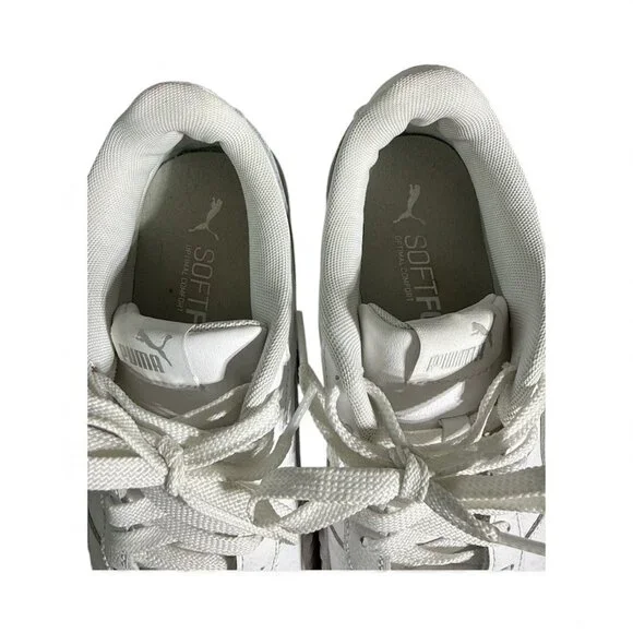 Puma SoftFoam White Leather Sneakers Women’s 8.5 – Casual Comfort - Picture 6 of 7